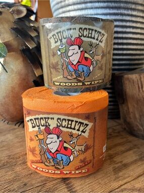 Buck Schitz Woods Wipe Novelty Hunting Toilet Paper Set of 2